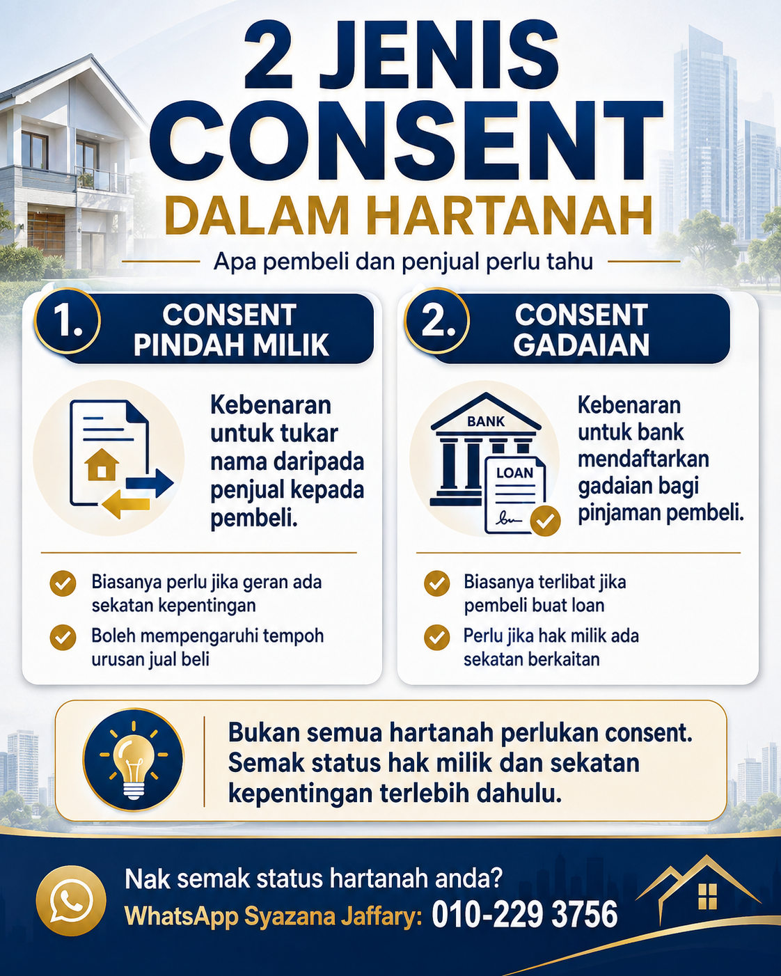 2 Jenis Consent Dalam Hartanah Yang Pembeli Perlu Tahu